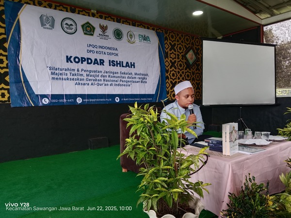 Kopdar LPQQ Indonesia DPD Kota Depok di Pondok Pesantren Tahfizh Serambi Quran, Sawangan, Depok, Minggu (22/6/2025).
