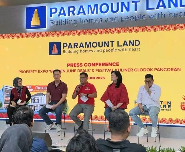 Jumpa pers pameran properti Golden June Deals dan Festival Glodok Pancoran di Hampton Square, Gading Serpong, Kab.Tangerang, Banten, Rabu (25/6/2025). (Foto - @hamptonsquare.serpong)