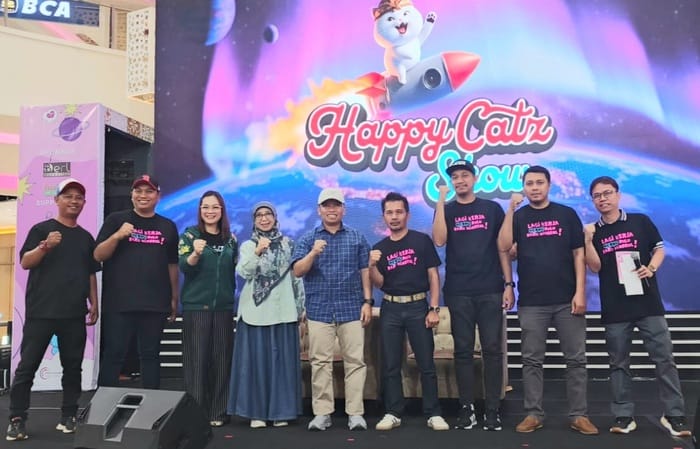 Pembukaan event Happy Catz Show di Pesona Square, Kota Depok, Jawa Barat, Jumat (27/6/2025) sore.