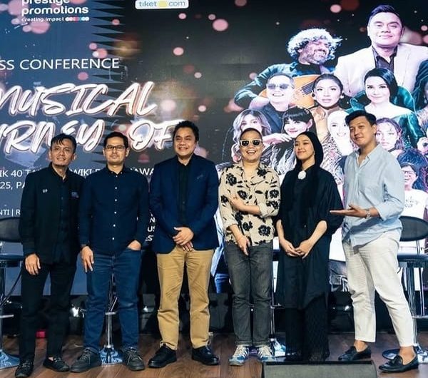 Jumpa pers Konser The Musical Journey Of Dwiki Dharmawan di Parle Senayan Park, Jakarta, Rabu (16/7/2025). (Foto - @prestige promotions)