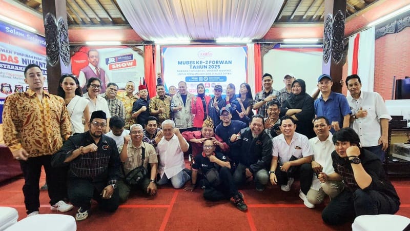 Sutrisno Buyil kembali terpilih sebagai Ketua Umum FORWAN periode 2025–2029.