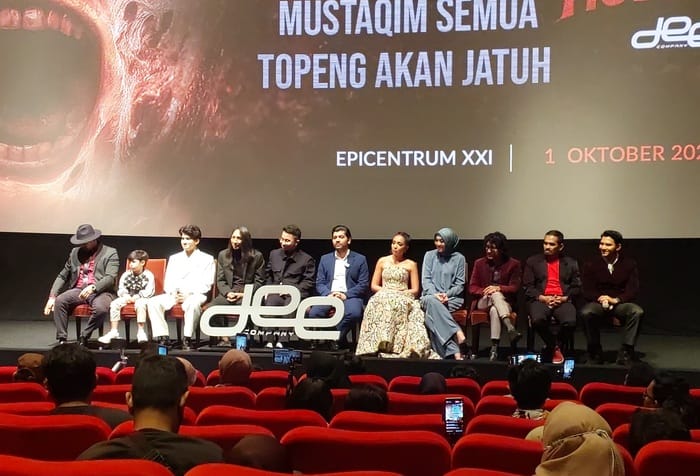 Acara press screening film Jembatan Shiratal Mustaqim di Epicentrum XXI, Kuningan, Jakarta Selatan, Rabu (1/10/2025).