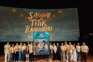 Peluncuran official trailer dan poster film Sampai Titik Terakhirmu di XXI Senayan City, Jakarta, Rabu (8/10/2025). (Foto - LYTO Pictures)