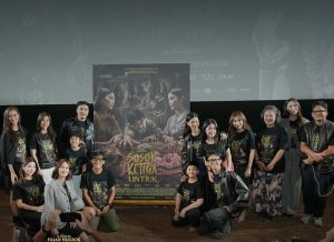 Peluncuran Poster dan Trailer Official film Sosok Ketiga: Lintrik di Studio 3 Metropole XXI, Jakarta, Kamis (9/10/2025). (Foto - LEO Pictures)