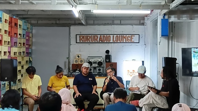 Pembukaan program kurikulum Sekolah Tani Kota yang berlangsung di Gudskul Ekosistem, Jagakarta, Jakarta Selatan, Sabtu (25/4/2026). (Foto - Abigail Anak Anugrah)
