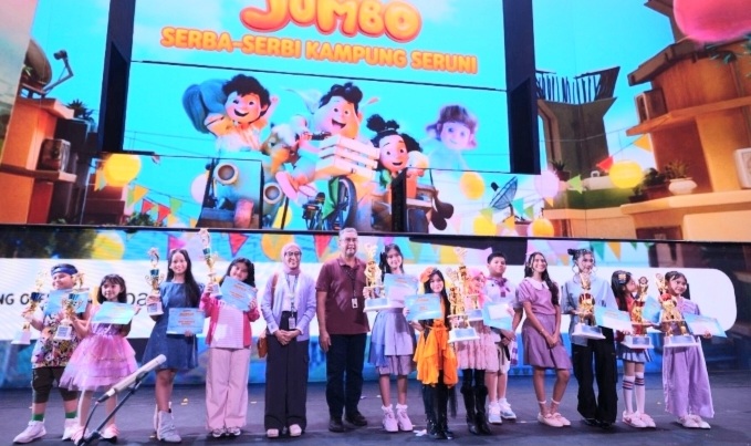 JUMBO saat hadir di Trans Studio Cibubur. (Foto - Visinema Studios)