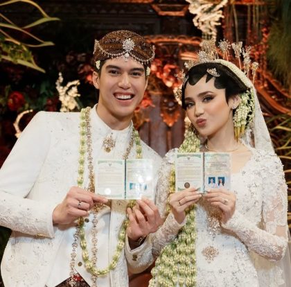 Prosesi pernikahan El Rumi dan Syifa Hadju di Hotel Raffles, Jakarta Selatan, Minggu (26/4/2026). (Foto - @elelrumi)
