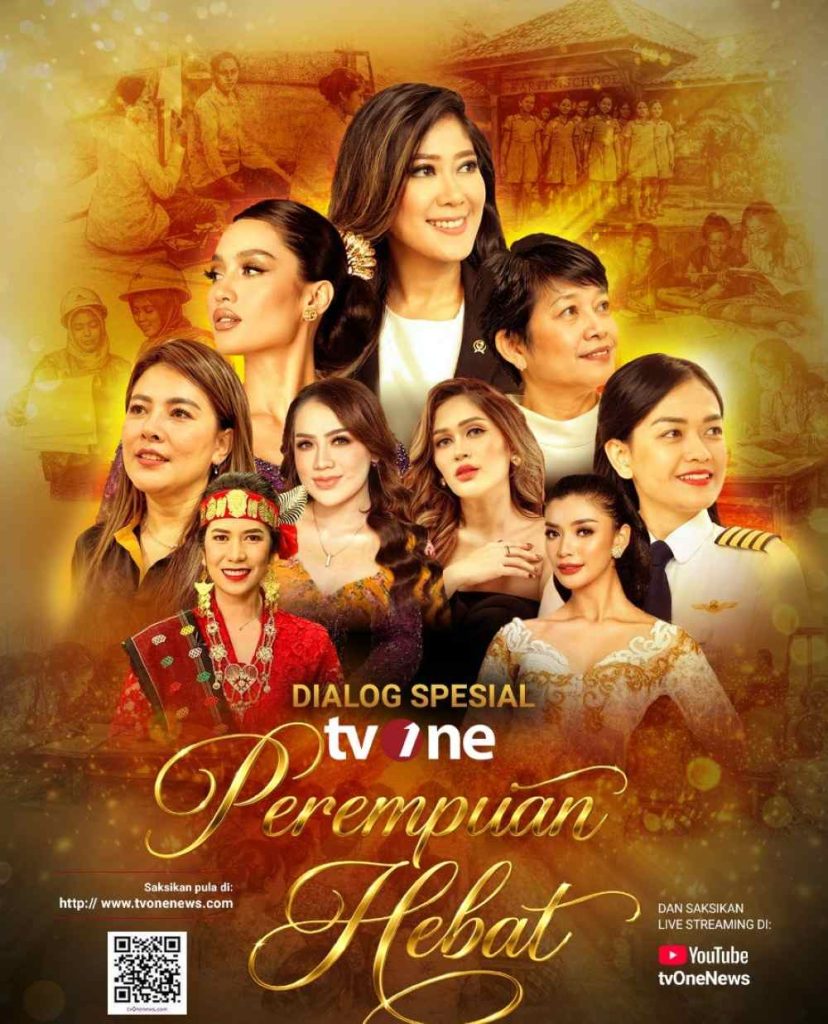 tvOne hadirkan program spesial Hari Kartini 2026 bertajuk “Perempuan Hebat” yang akan ditayangkan live pada Senin, 20 April 2026 pukul 20.00 WIB