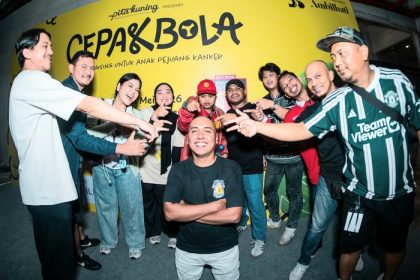 Kegiatan Cepak Bola yang digelar Yayasan Pita Kuning Anak Indonesia untuk mendukung anak-anak pejuang kanker di Triboon Mini Soccer, Cilandak, Jakarta Selatan, Sabtu (23/5/2026). (Foto - Pita Kuning)