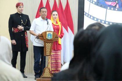 Wali Kota Jakarta Timur, Munjirin, di pembukaan tahapan Pemilihan Abang None Jakarta Timur 2026 di Ruang Sri Gunting (Ruang Pola), Kantor Wali Kota Administrasi Jakarta Timur, Sabtu (6/6/2026). (Foto - Istimewa)