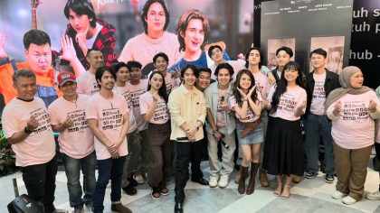 Jumpa pers film Takkan Kubiarkan Kau Menangis produksi Langit Pictures Indonesia di Travoy Hub, Jakarta Timur, Rabu (10/6/2026). (Foto - SBI)