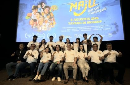 Spesial Screening & Press Conference Film MAJU: Jejak Pahit si Kembang Gula di XXI Metropole, Menteng, Jakarta Pusat, Senin (15/6/2026) malam. (Foto - PANEN Entertainment)