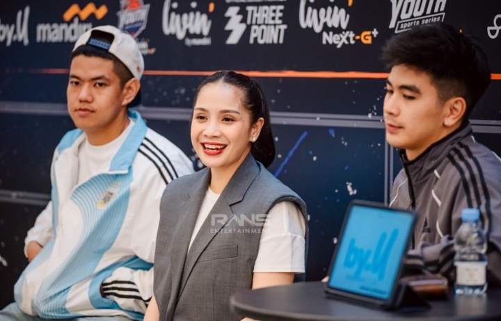 Nagita Slavina saat jumpa pers Youth Sport Series Basketball di kawasan Petogogan, Kebayoran Baru, Jakarta Selatan, Kamis (16/7/2026). (Foto - RANS Entertainment)