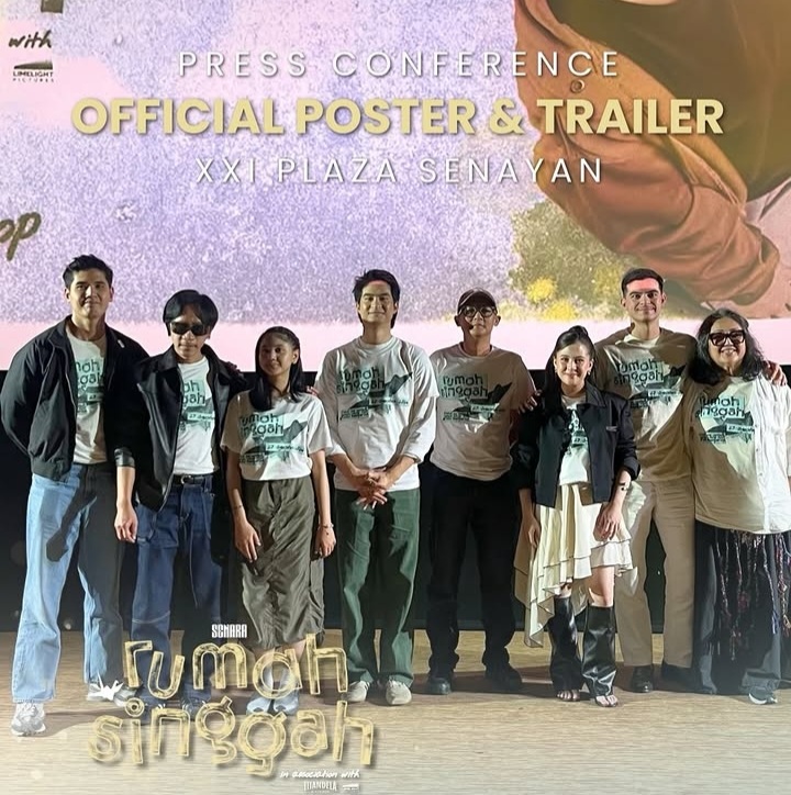 Jumpa pers film Rumah Singgah di XXI Plaza Senayan, Jakarta Pusat (17/7/2026). (Foto - @rumahsinggahfilm)