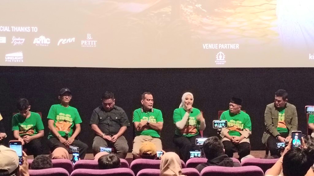 Jumpa pers film Anak-Anak Bambu, produksi Theana Pictures, di XXI Epicentrum, Kuningan, Jakarta Selatan, Rabu (15/7/2026).